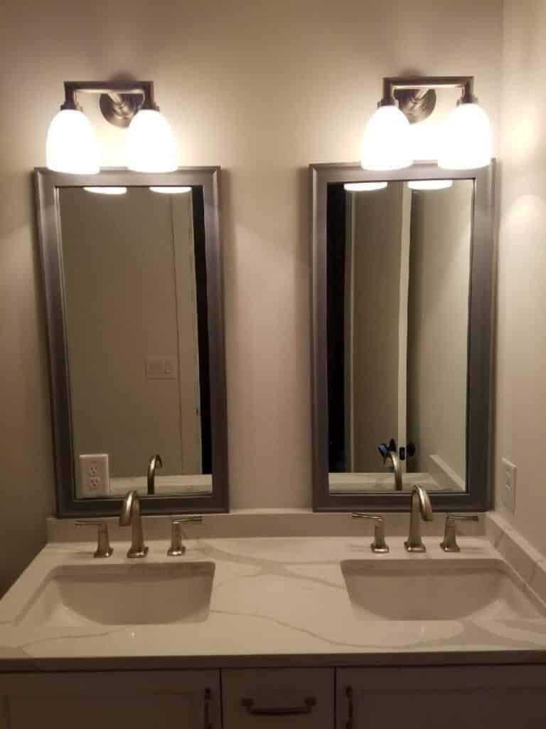 Wall Mounted Framed Bathroom Mirrors